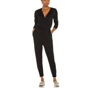 Beyond Yoga Black Modal Crossover Lounge Jumpsuit Medium Athleisure Loungewear